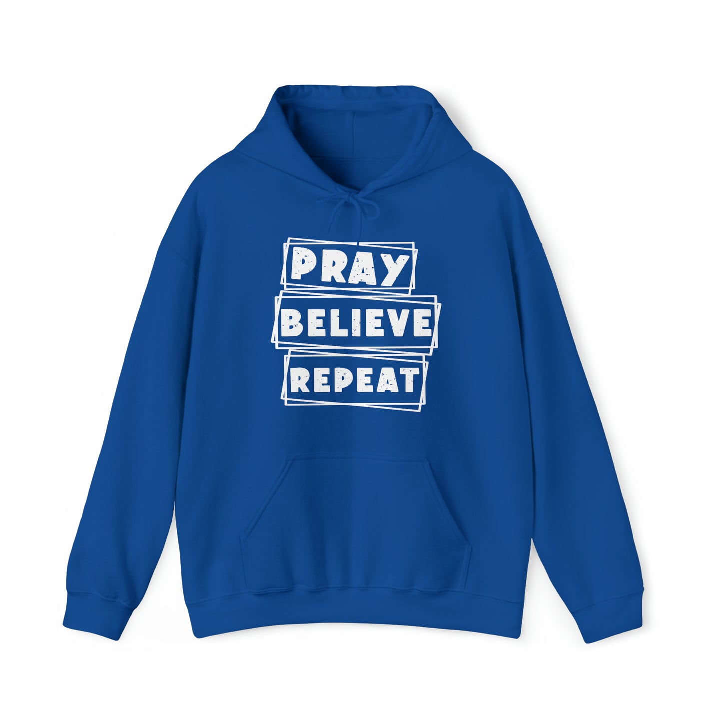 Pray Believe Repeat Unisex Heavy Blend™ Hooded Sweatshirt