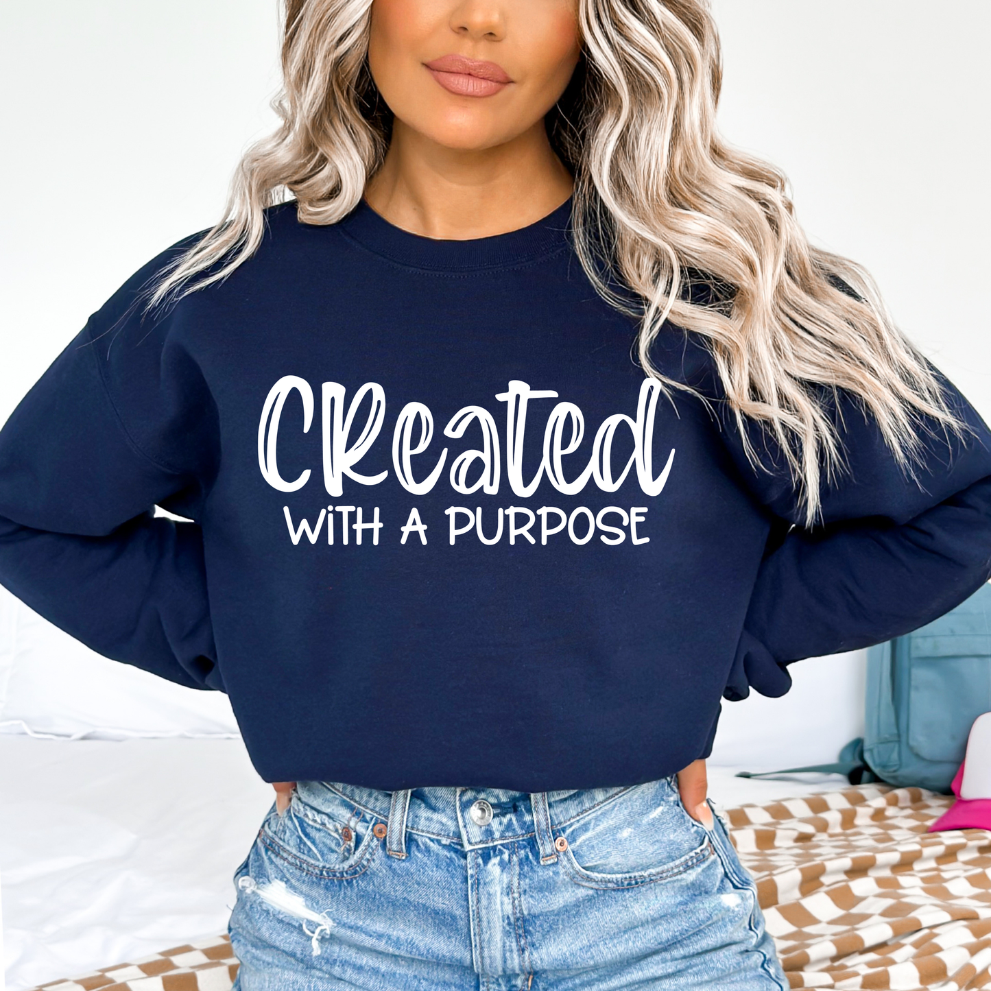 Created With A Purpose Crewneck Sweatshirt