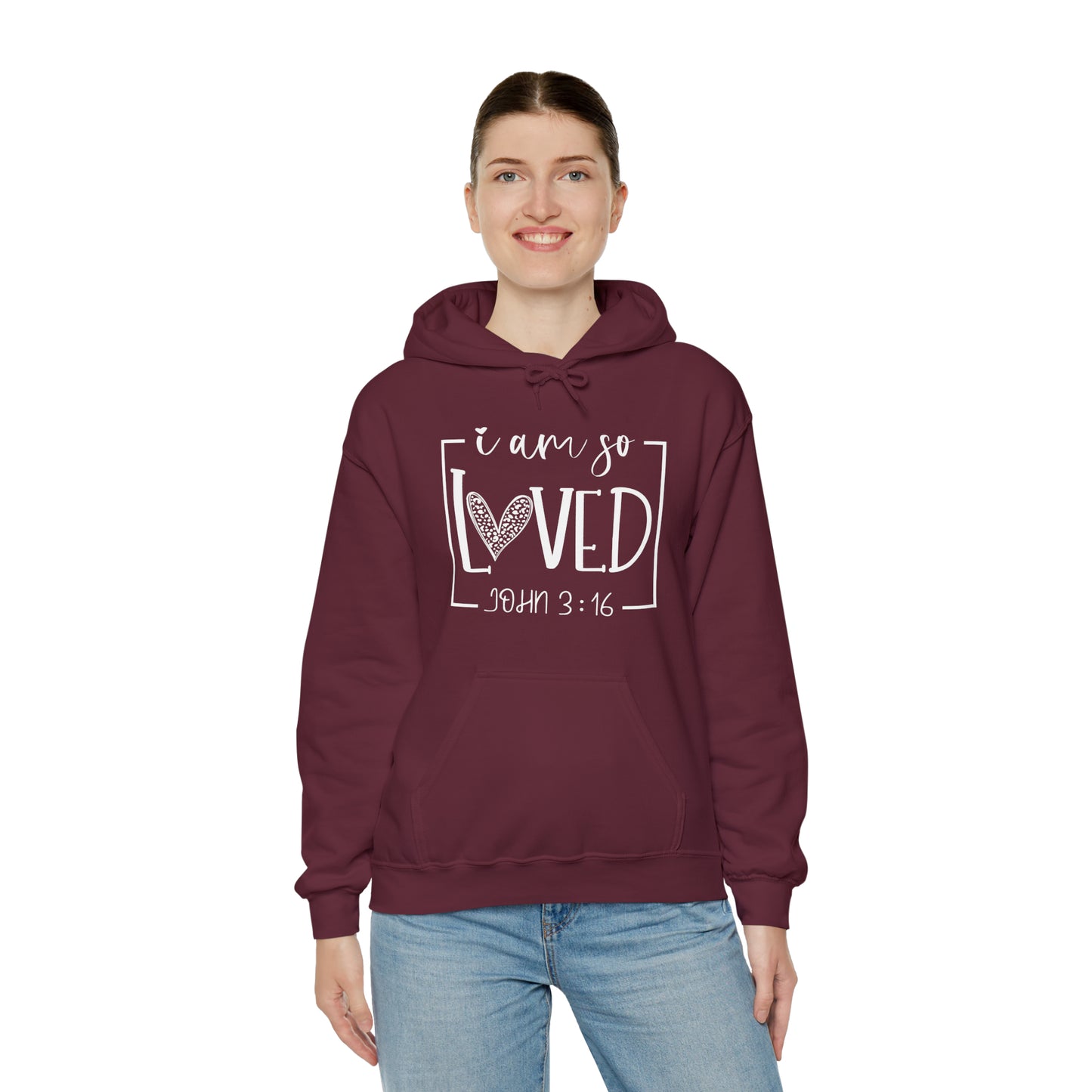 I Am So Loved Unisex Heavy Blend™ Hooded Sweatshirt