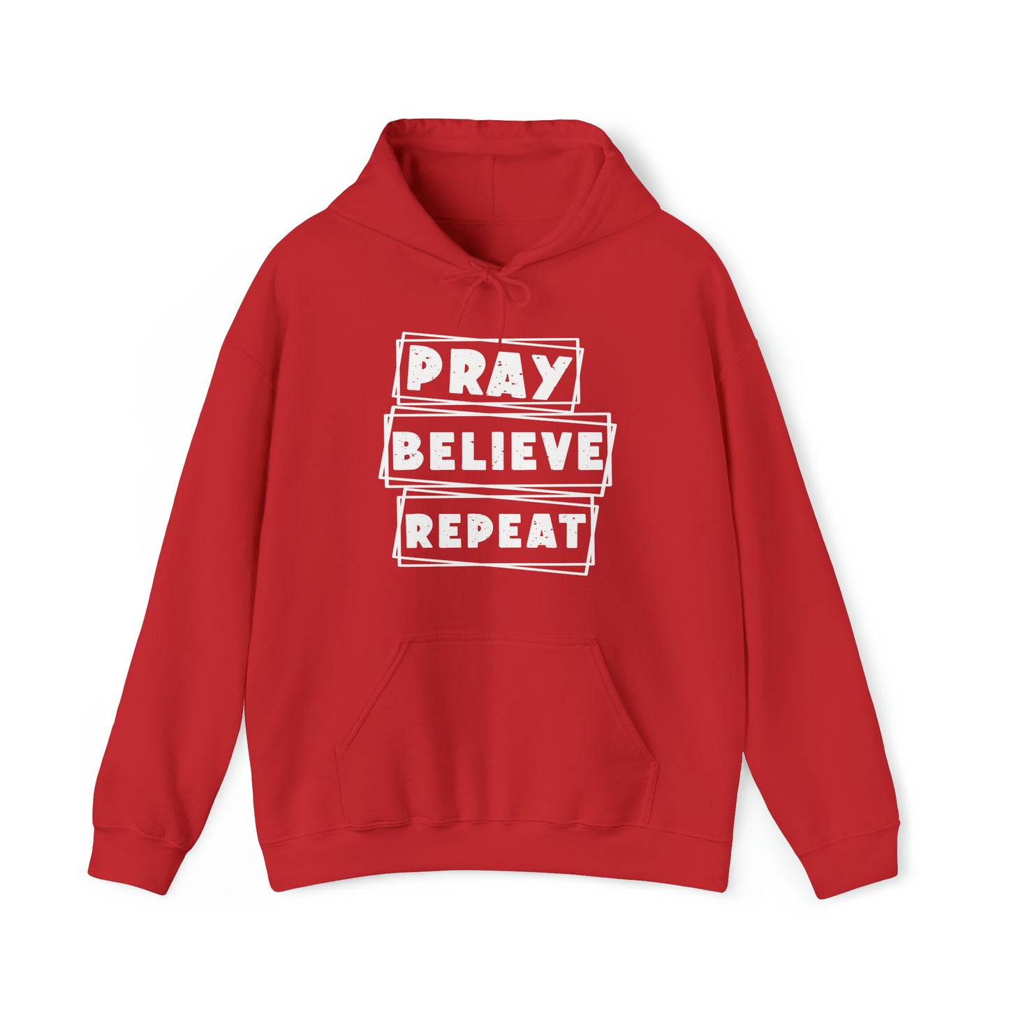 Pray Believe Repeat Unisex Heavy Blend™ Hooded Sweatshirt