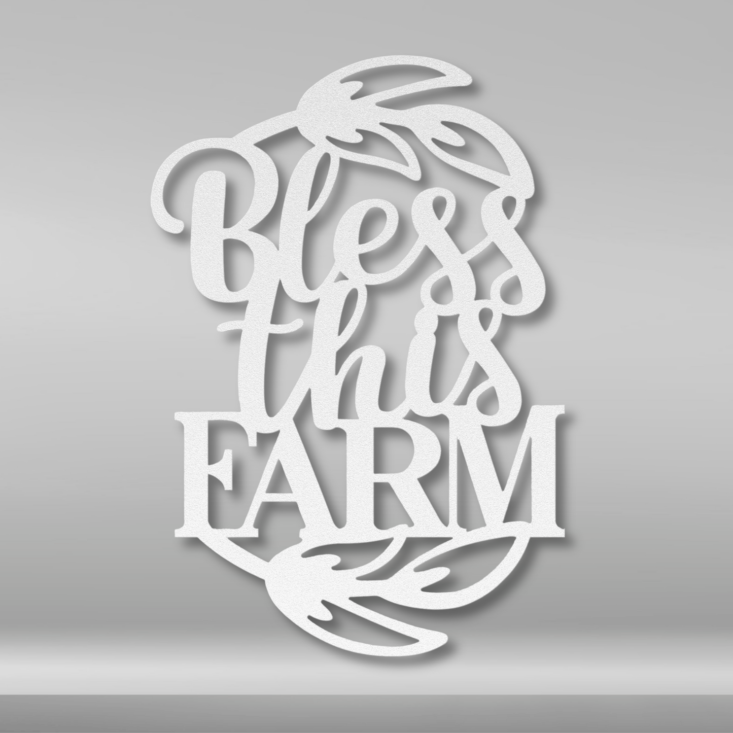 Bless This Farm Metal Sign