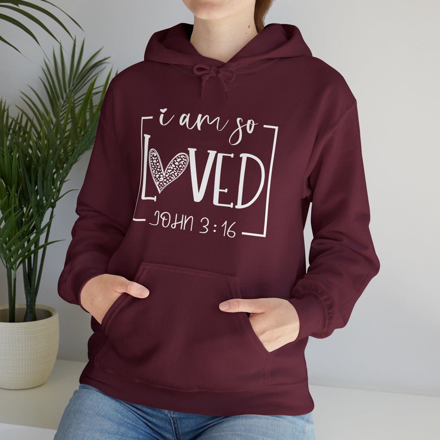 I Am So Loved Unisex Heavy Blend™ Hooded Sweatshirt