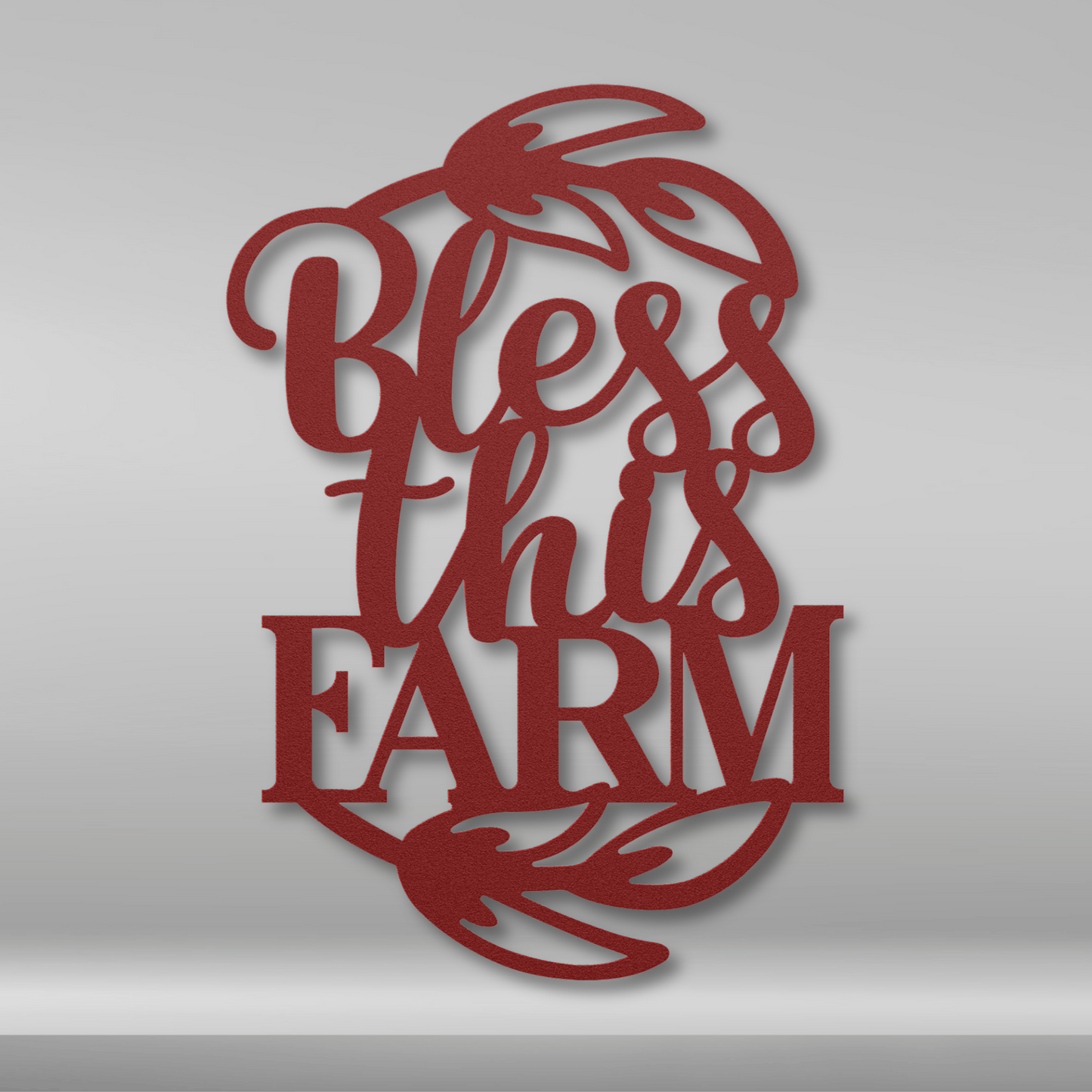 Bless This Farm Metal Sign