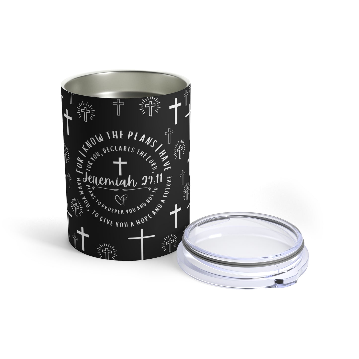 For I Know The Plans I Have For You Jeremiah 29:11 Christian Bible Verse Scripture 10oz Tumbler