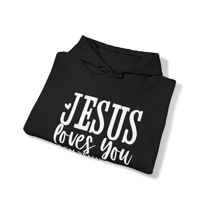Jesus Loves You & I'm Relly Trying Unisex Heavy Blend™ Hooded Sweatshirt