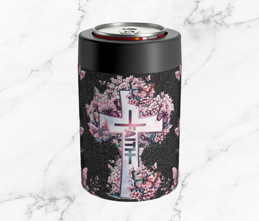 Faith Makes Them Possible Black 12oz Can Holder