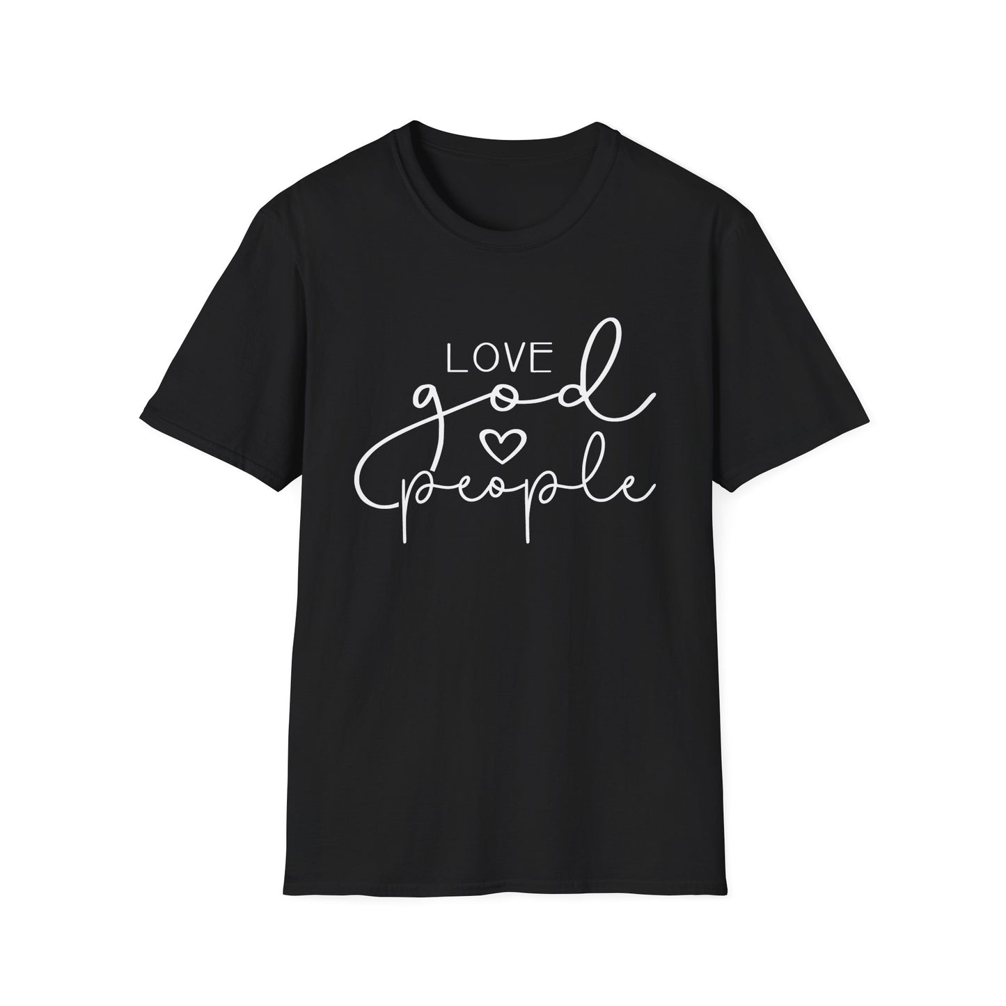 Love God Love People Unisex Softstyle T-Shirt