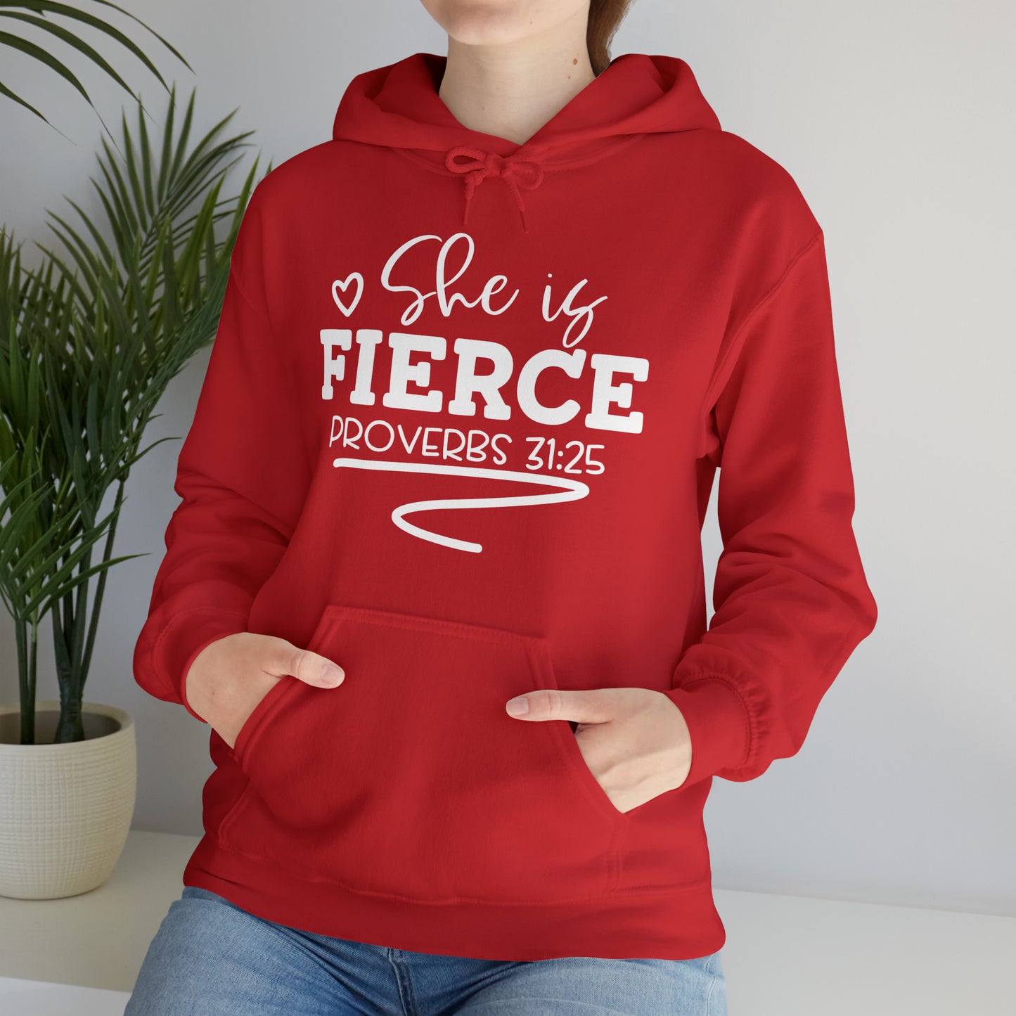 She Is Fierce Unisex Heavy Blend™ Hooded Sweatshirt