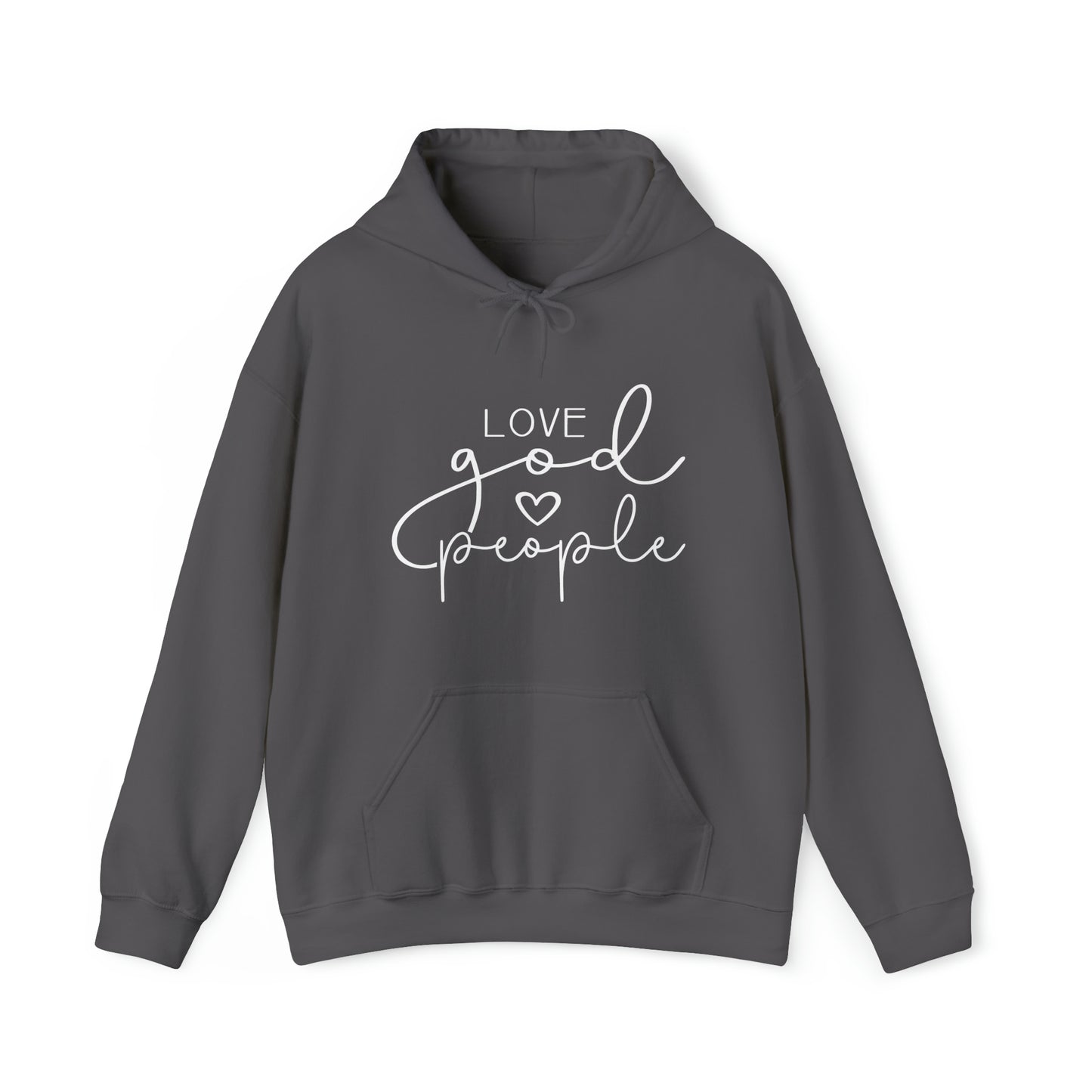 Love God, Love People Unisex Heavy Blend™ Hooded Sweatshirt