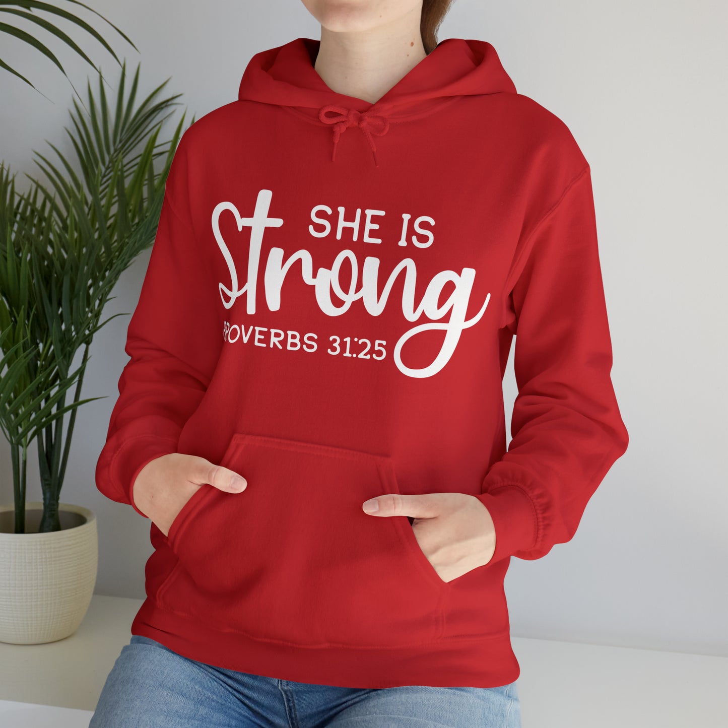 She Is Strong Unisex Heavy Blend™ Hooded Sweatshirt