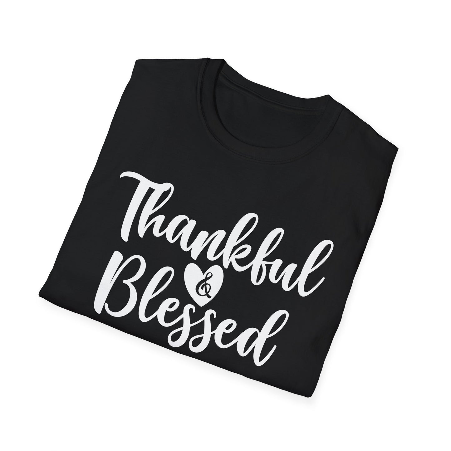 Thankful & Blessed Unisex Softstyle T-Shirt
