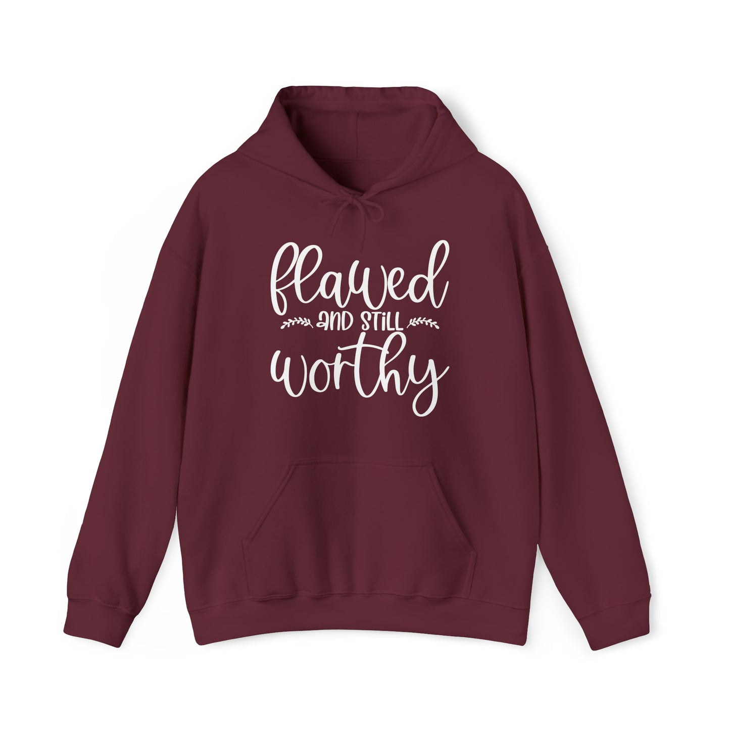 Flawed and Still Worthy Unisex Heavy Blend™ Hooded Sweatshirt