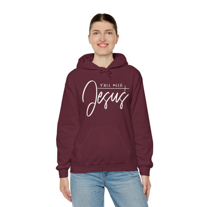 Ya'll Need Jesus Unisex Heavy Blend™ Hooded Sweatshirt