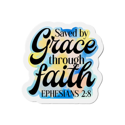 Saved By Grace Die-Cut Magnets