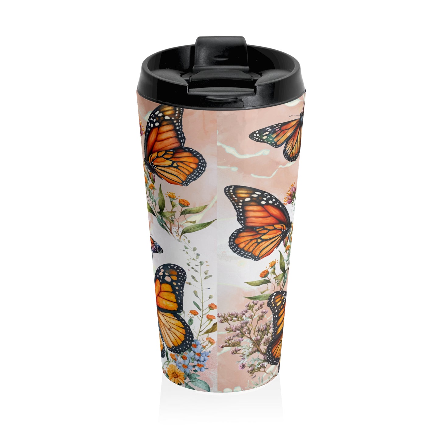 The Lord Gives Me Strength 15oz Steel Travel Mug