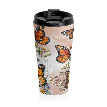 The Lord Gives Me Strength 15oz Steel Travel Mug