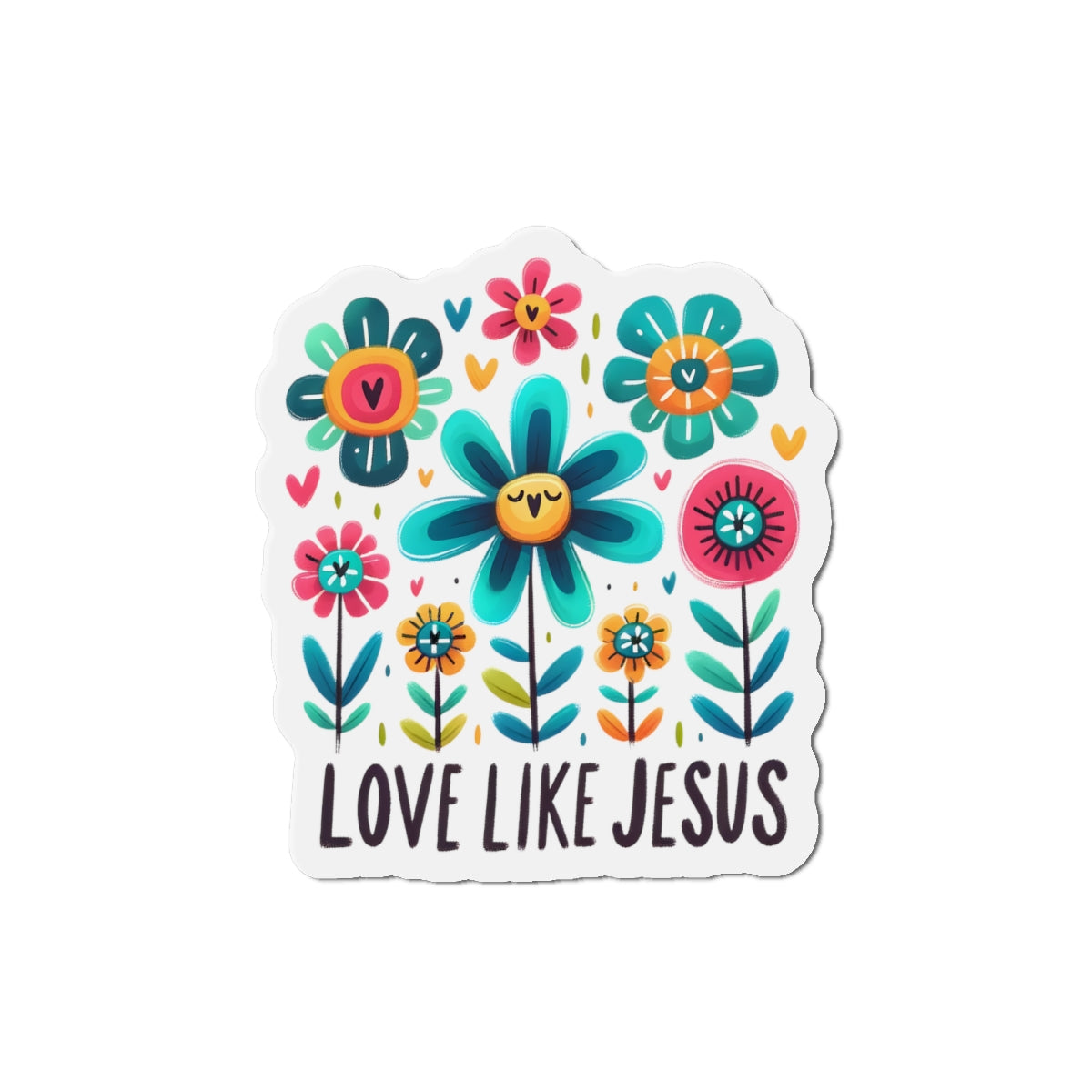 Love Like Jesus Die-Cut Magnets