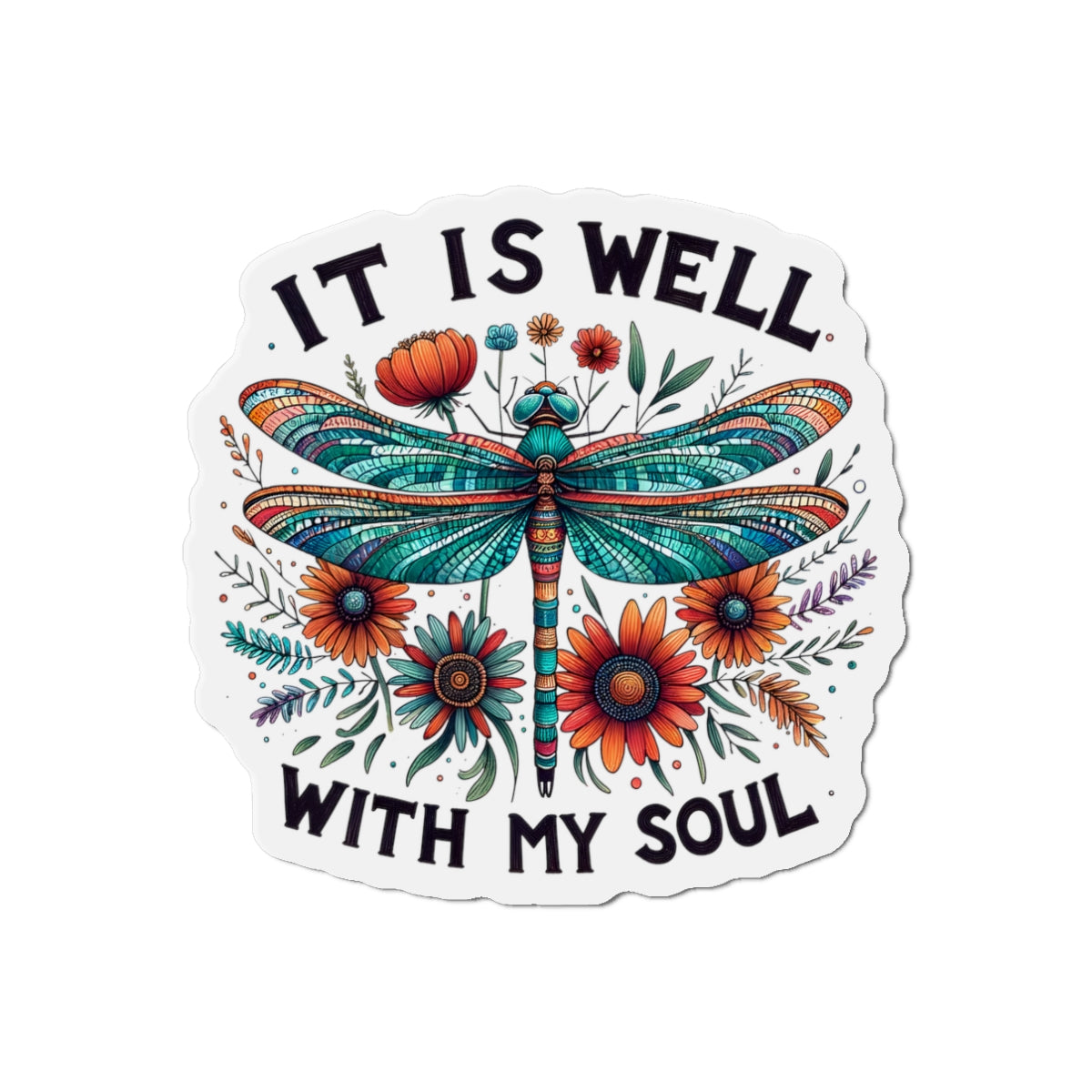 It Is Well With My Soul Die-Cut Magnets