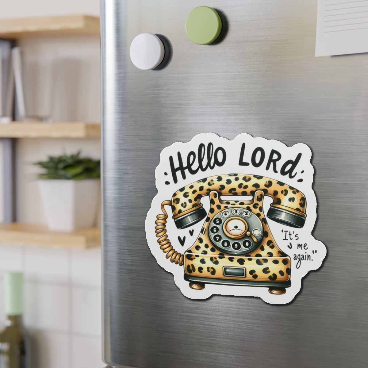 Hello Lord Die-Cut Magnets