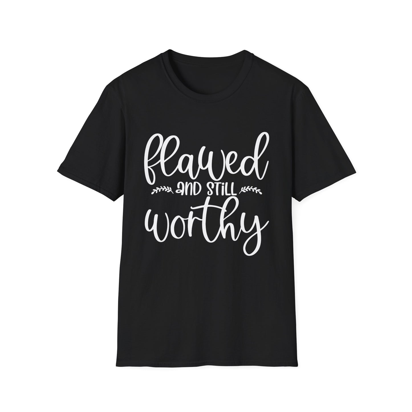 Flawed and Still Worthy Unisex Softstyle T-Shirt