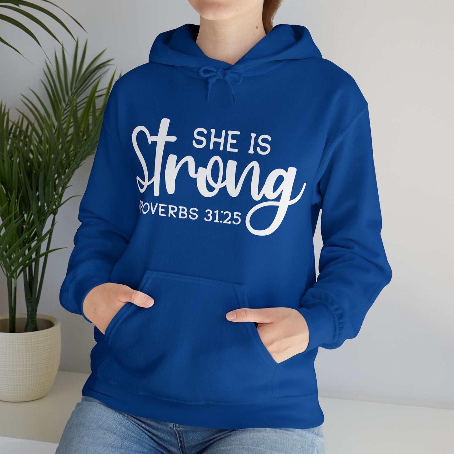 She Is Strong Unisex Heavy Blend™ Hooded Sweatshirt