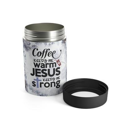 Jesus Keeps Me Strong 12oz Can Holder