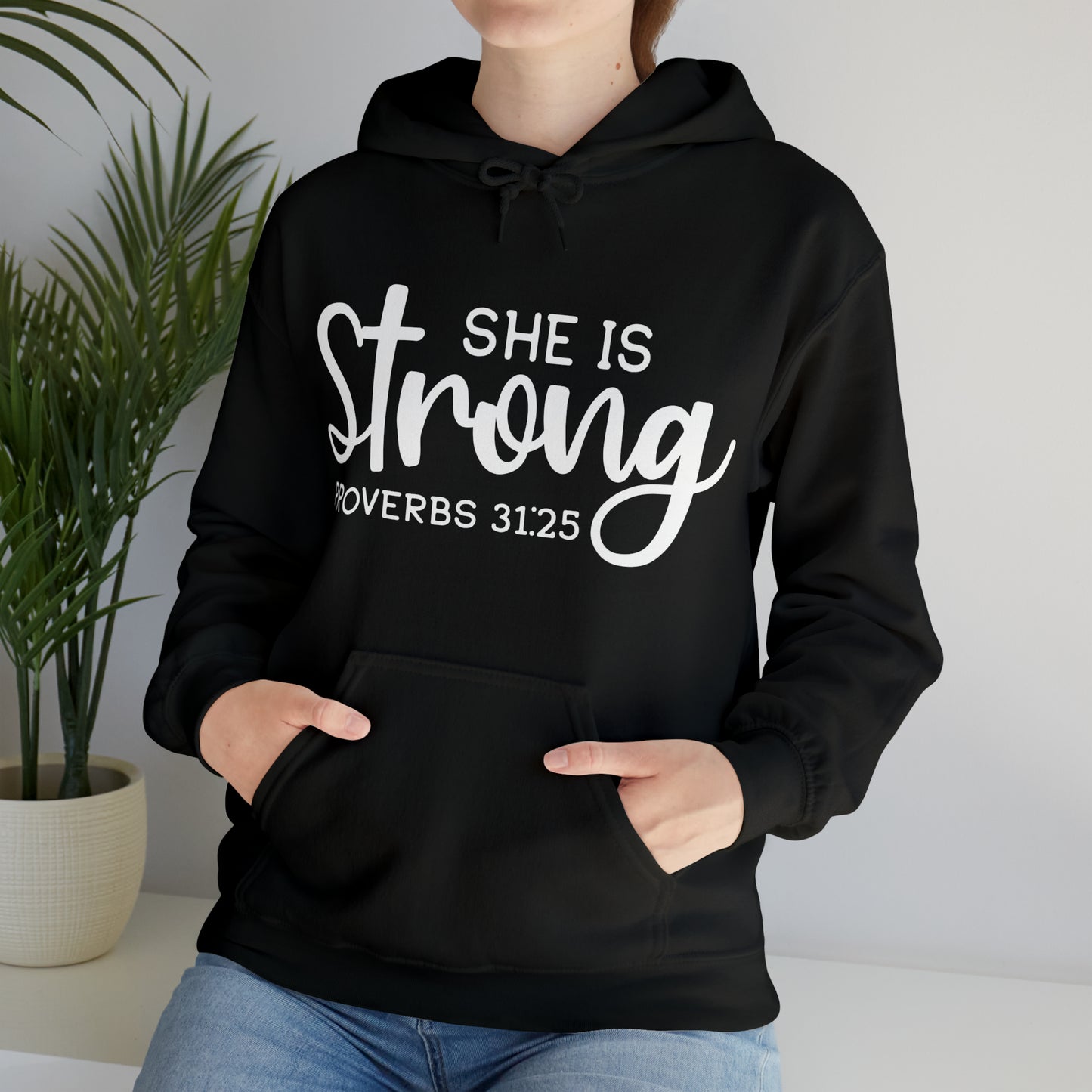 She Is Strong Unisex Heavy Blend™ Hooded Sweatshirt