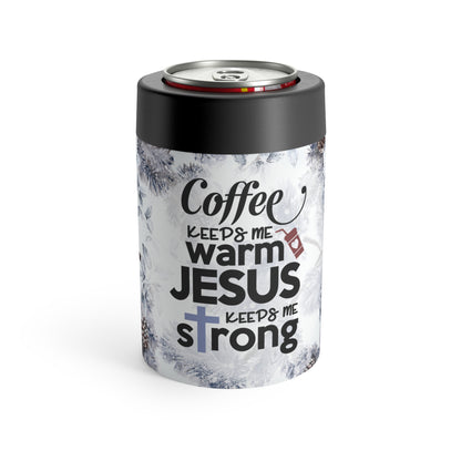 Jesus Keeps Me Strong 12oz Can Holder