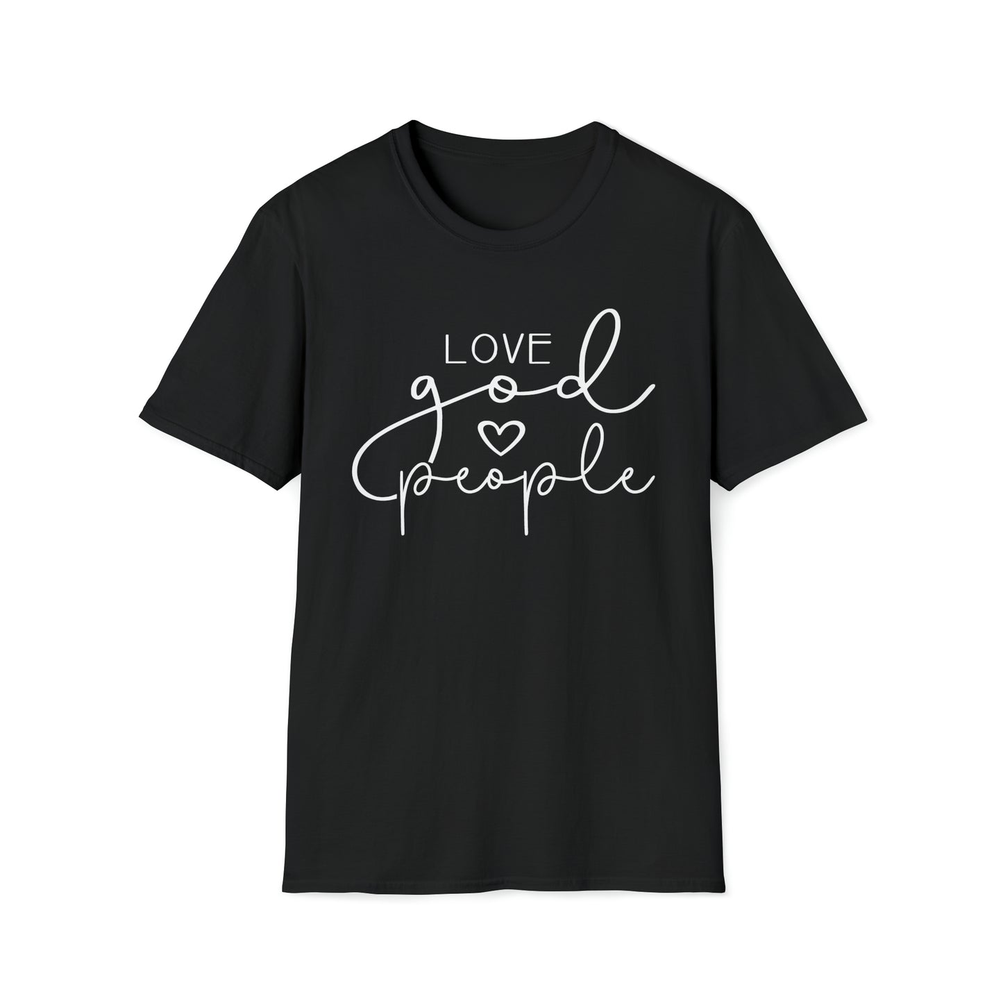 Love God, Love People Unisex Softstyle T-Shirt