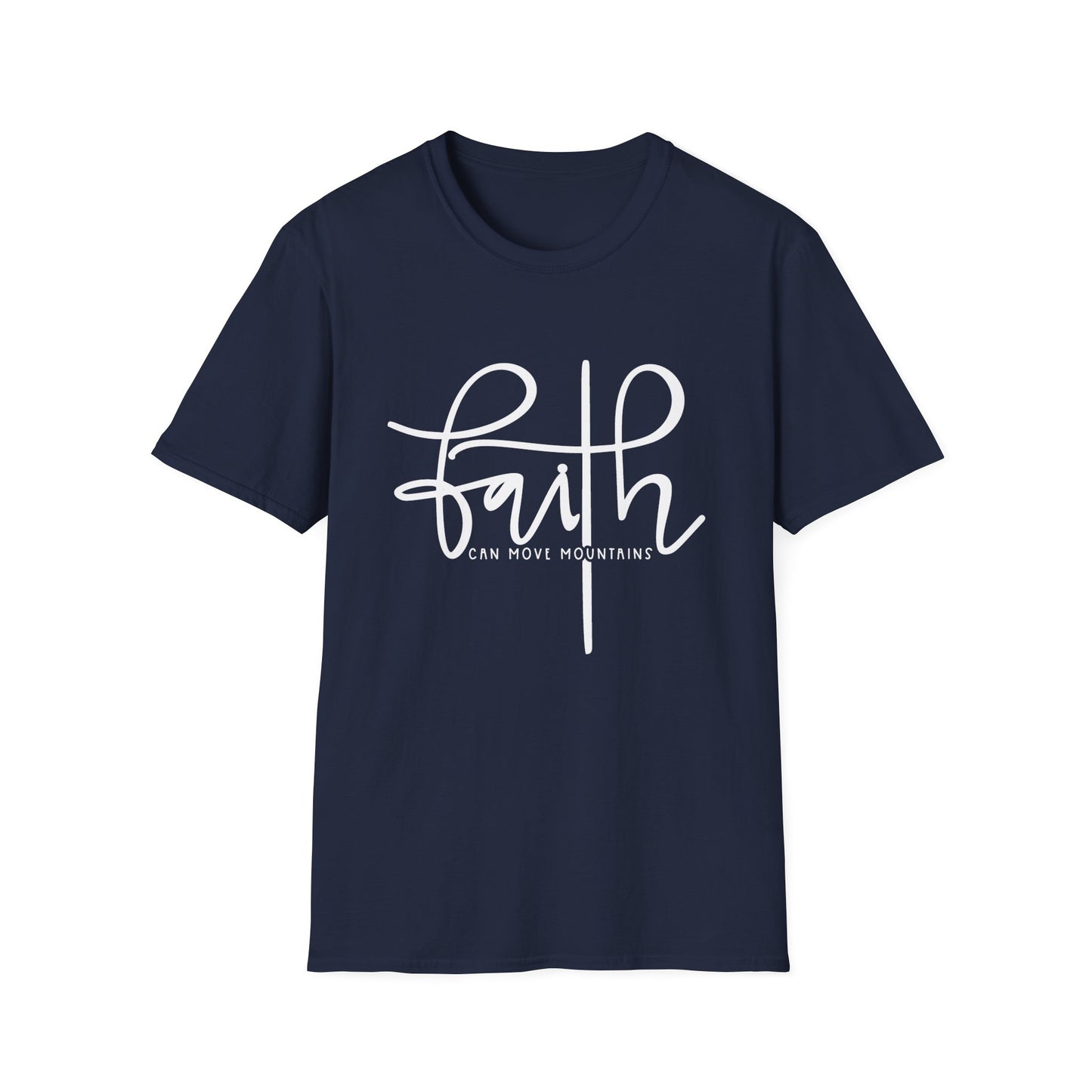 Faith Can Move Mountains Unisex Softstyle T-Shirt