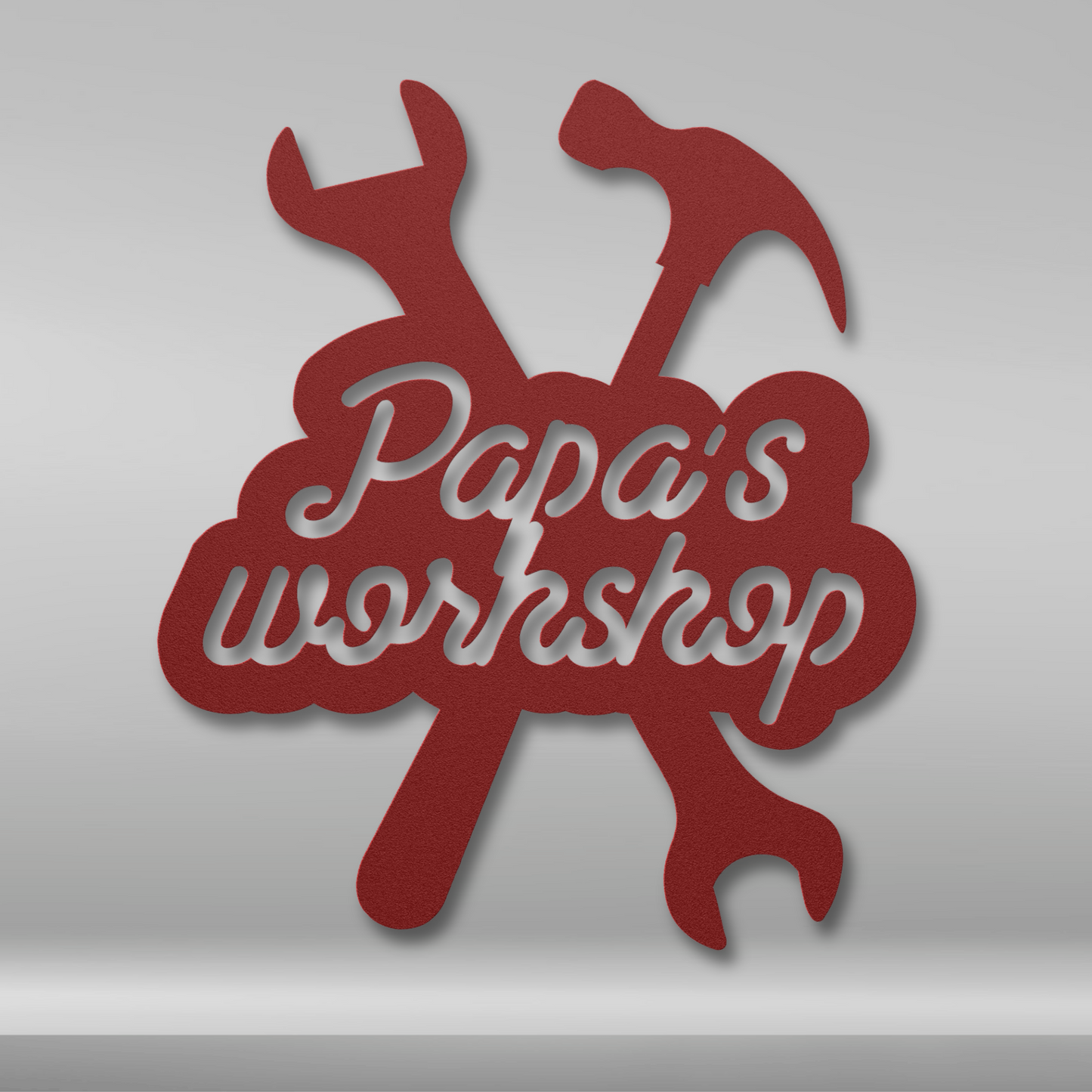 Papa's Workshop Metal Sign