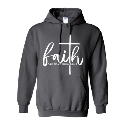 Faith Can Move Mountains Unisex Heavy Blend™ Hooded Sweatshirt