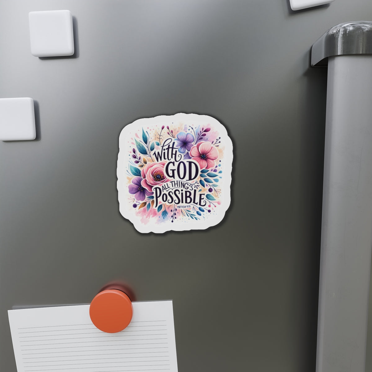With God Die-Cut Magnets