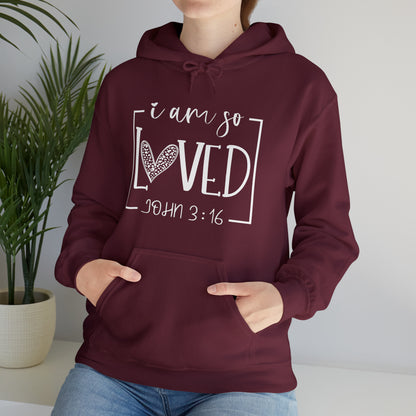 I Am So Loved Unisex Heavy Blend™ Hooded Sweatshirt