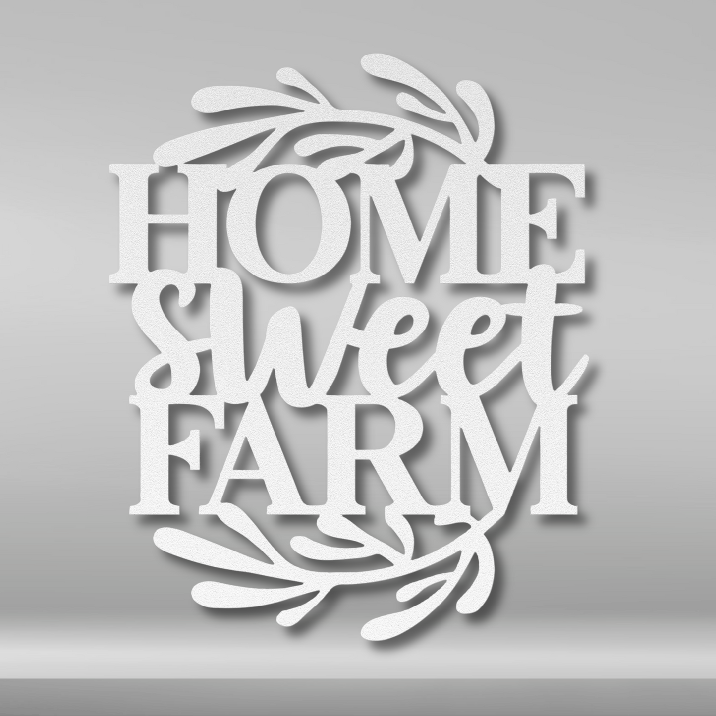 Home Sweet Farm Metal Sign