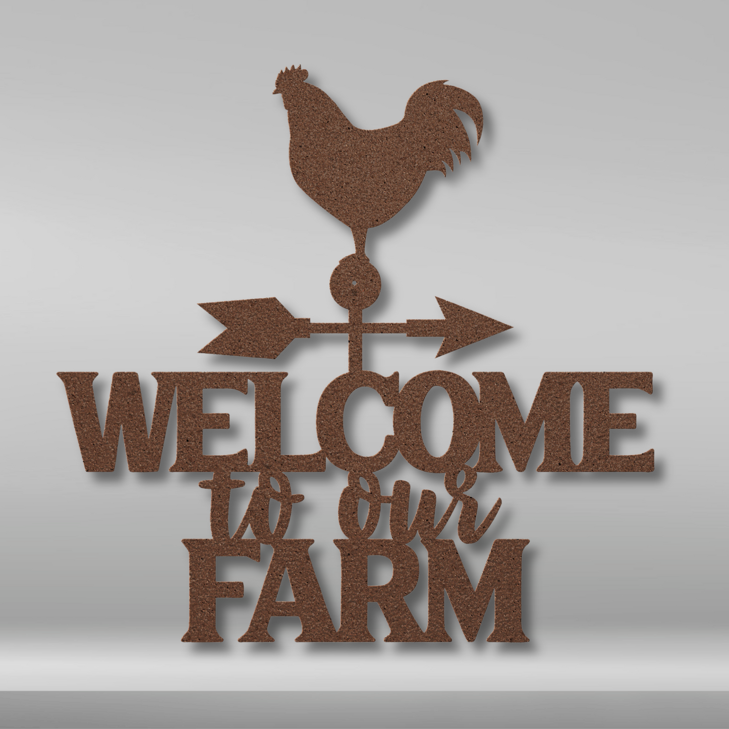 Welcome To Our Farm Metal Sign