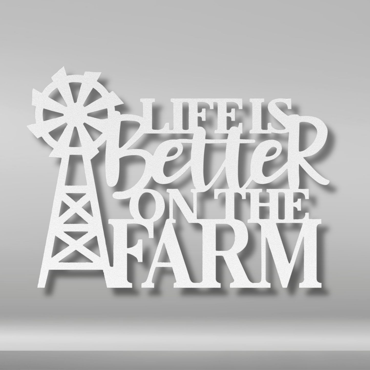 Life Is Better On The Farm Metal Sign