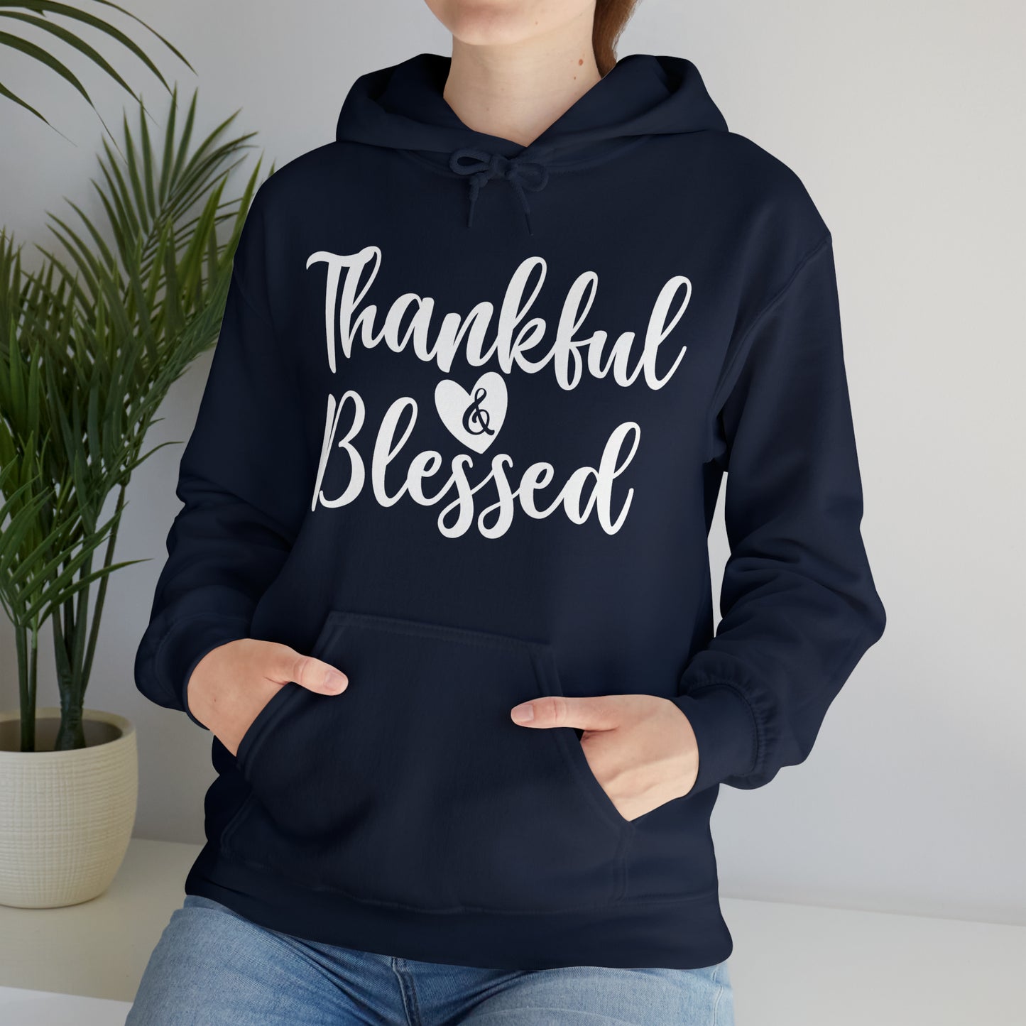 Thankful & Blessed Unisex Heavy Blend™ Hooded Sweatshirt