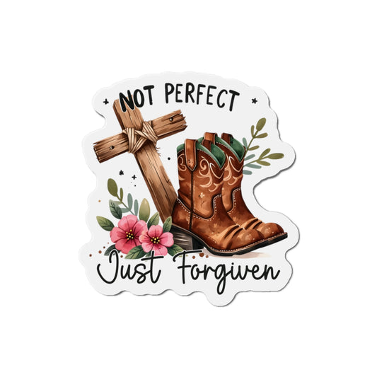 Not Perfect, Just Forgiven -1 Die-Cut Magnets