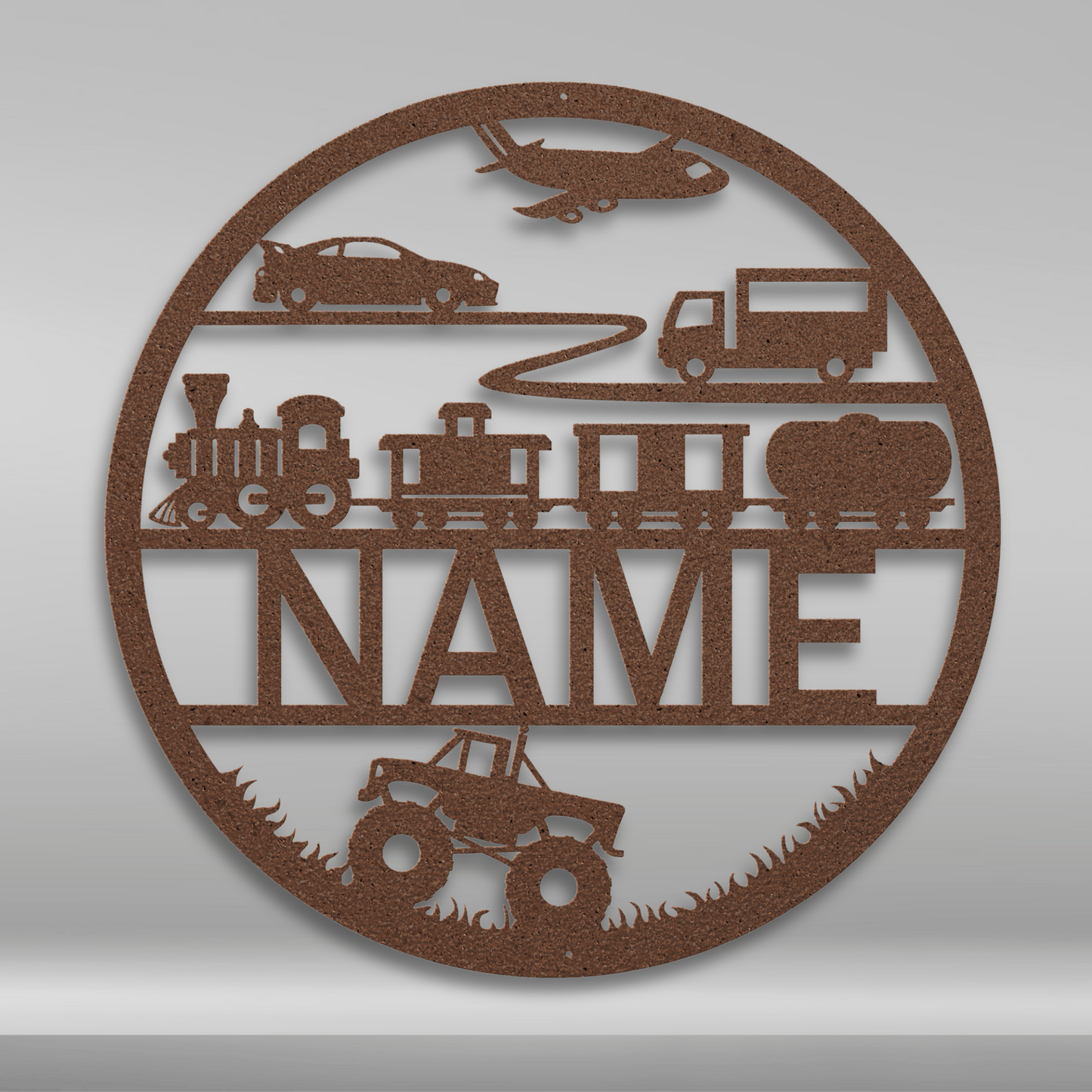 Custom Name Transportation Metal Sign