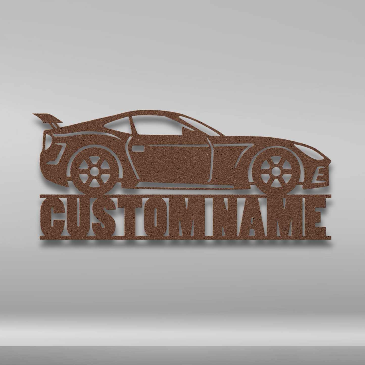 Custom Name Fast Car Metal Sign