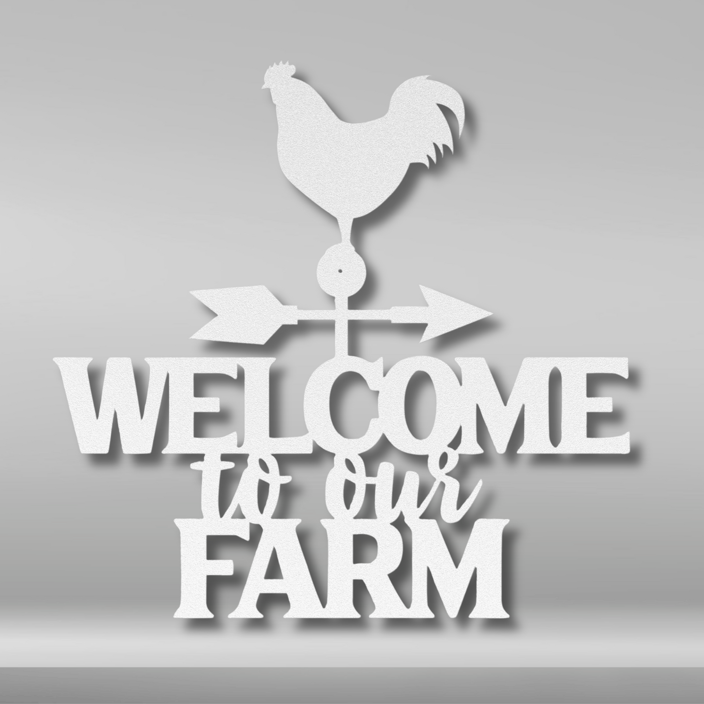 Welcome To Our Farm Metal Sign