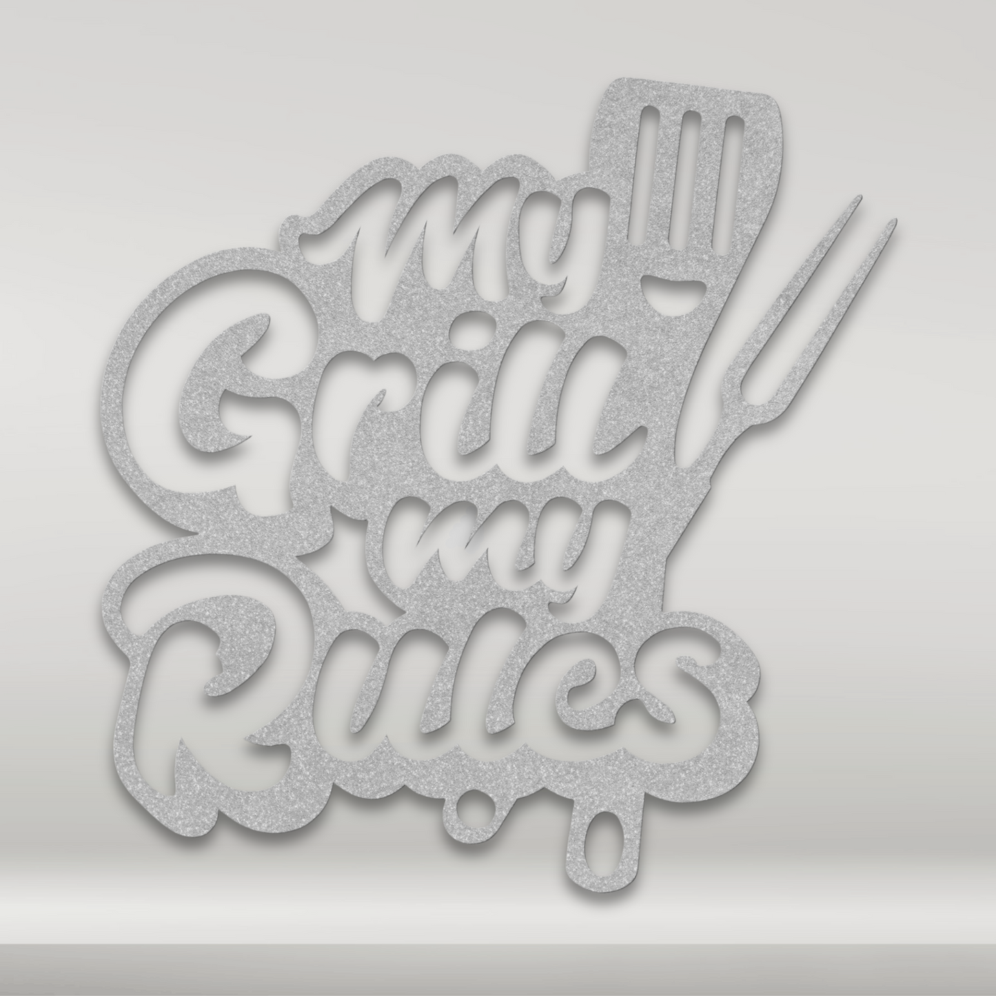 My Grill My Rules Metal Art