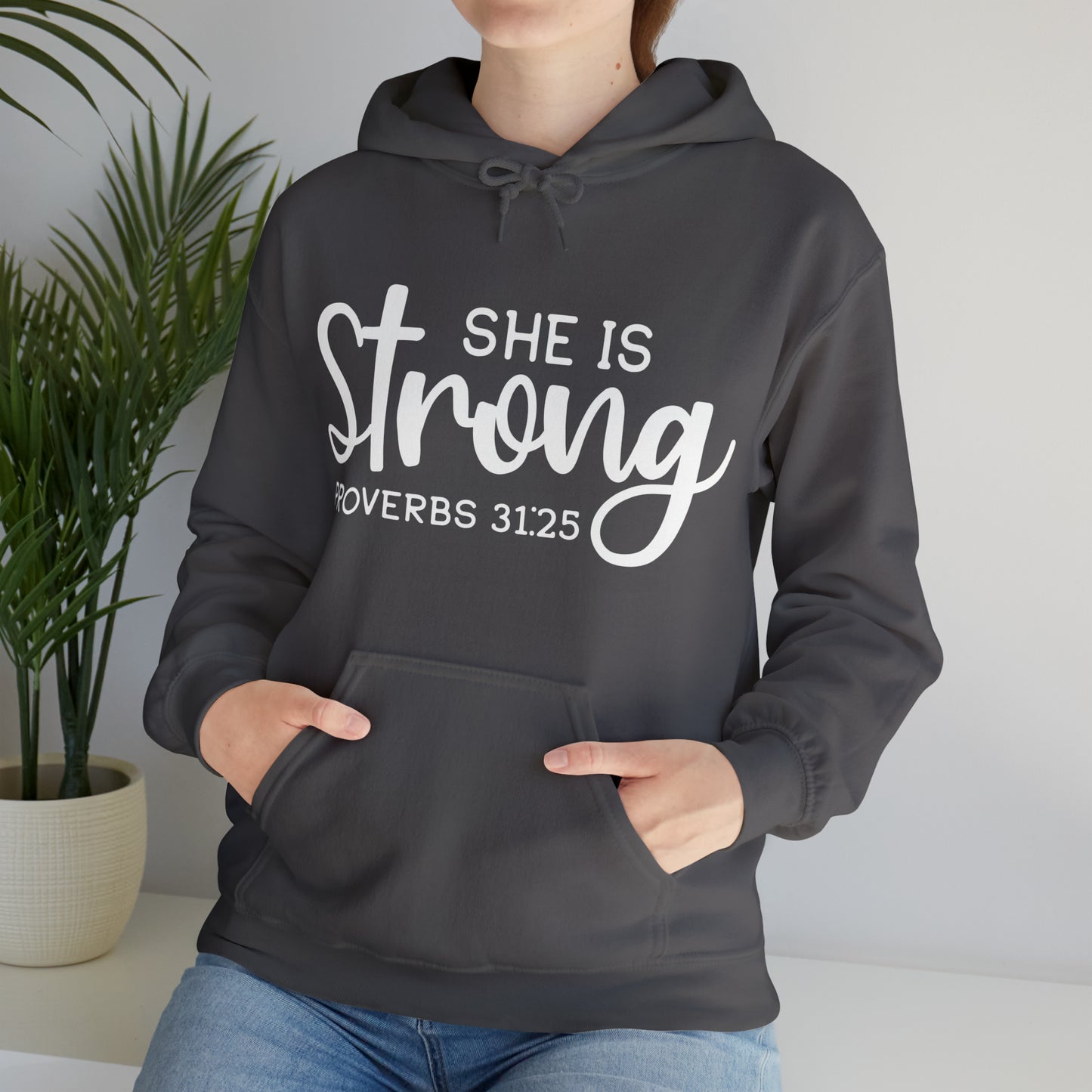 She Is Strong Unisex Heavy Blend™ Hooded Sweatshirt