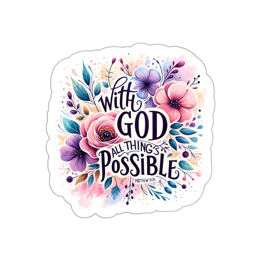With God Soul Kiss-Cut Stickers