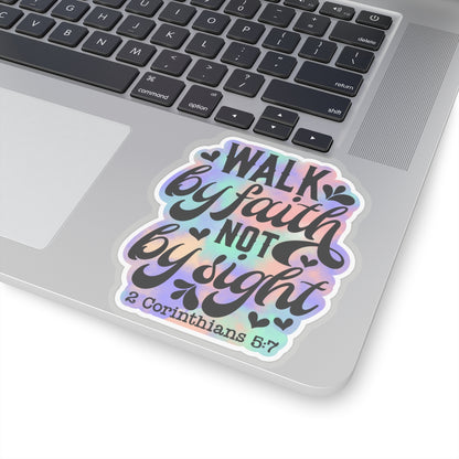 Walk By Faith Kiss-Cut Stickers