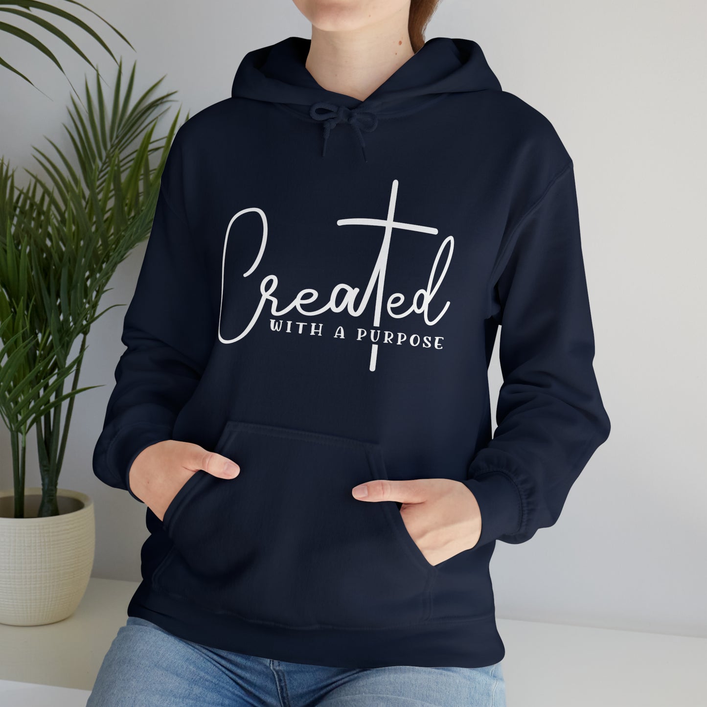 Created With A Purpose Unisex Heavy Blend™ Hooded Sweatshirt