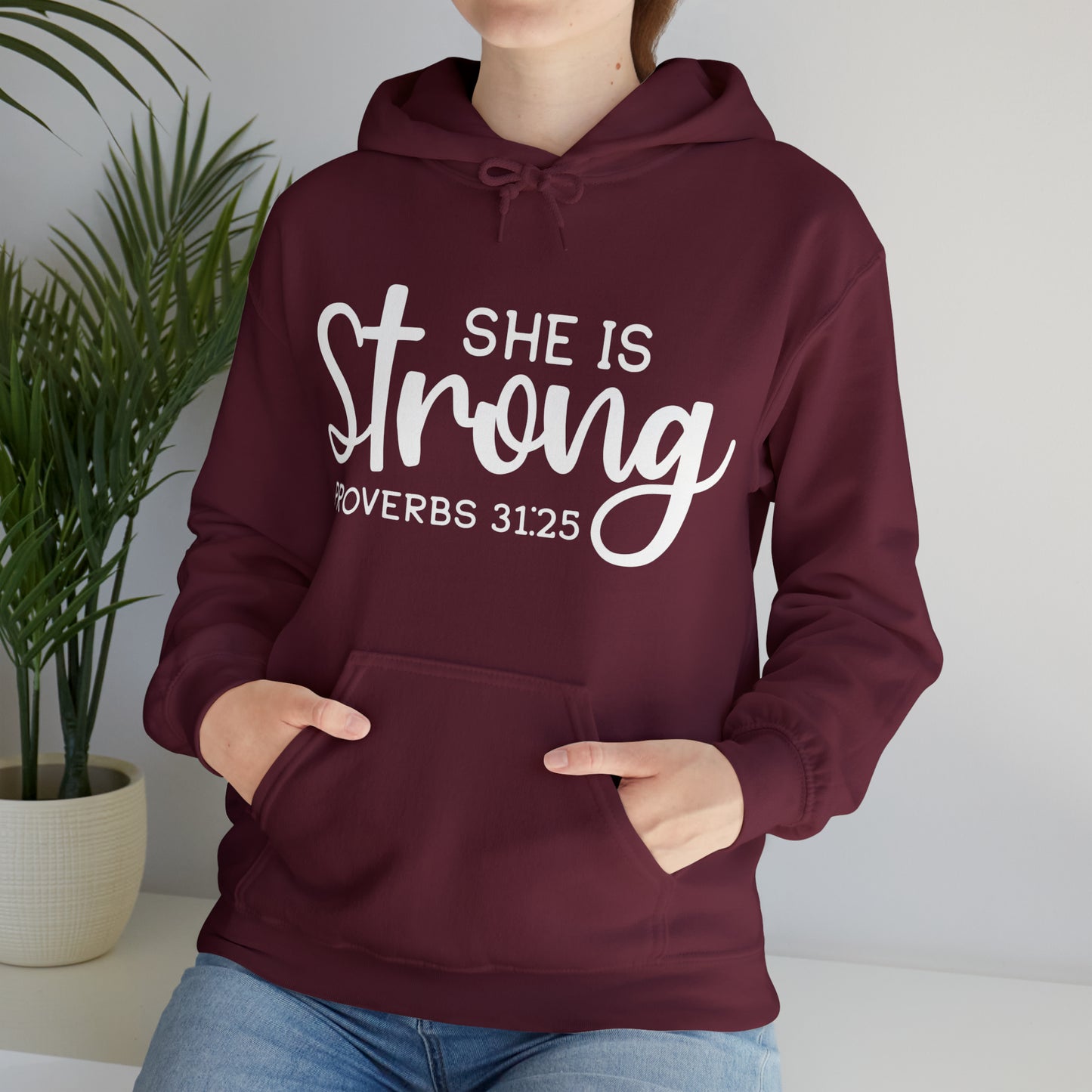 She Is Strong Unisex Heavy Blend™ Hooded Sweatshirt