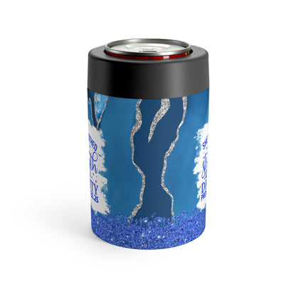 She is Clothed in Strength Blue 12oz Can Holder