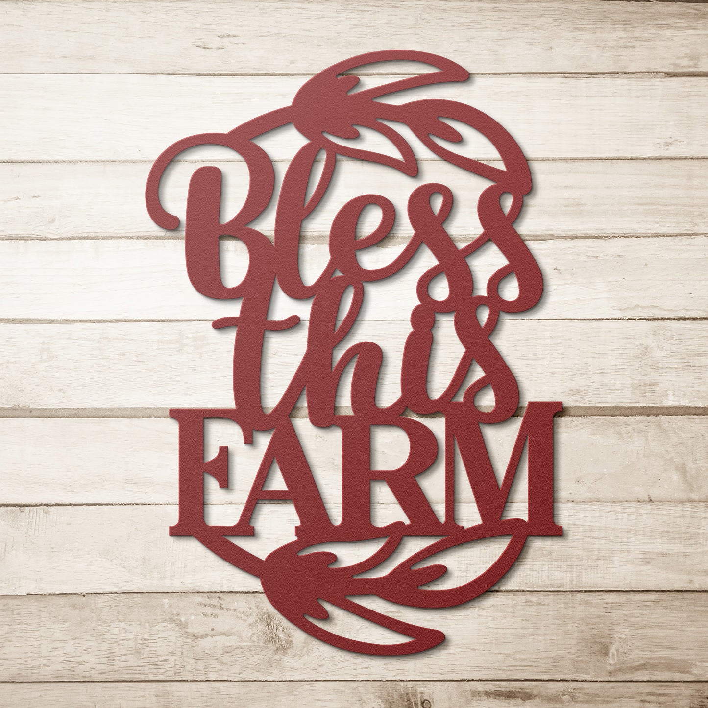 Bless This Farm Metal Sign